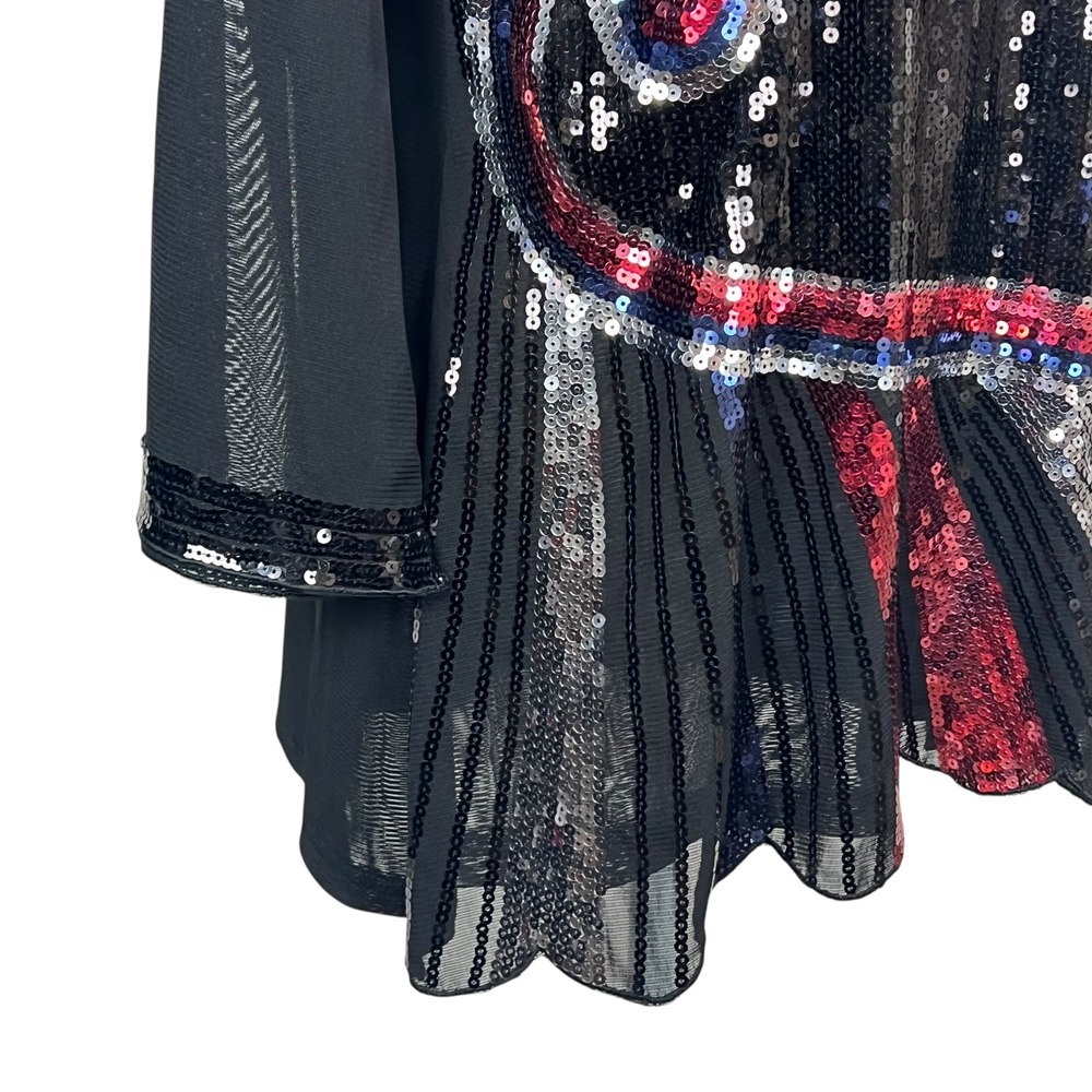 Ameri Mode Sequin Art Deco Style Mesh Long Sleeve… - image 9